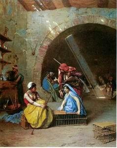  Arab or Arabic people and life. Orientalism oil paintings 32